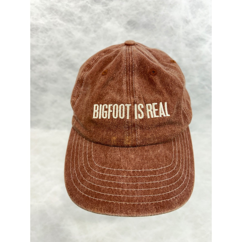 Primitives By Kathy Bigfoot Is Real Hat Washed Rust Orange Adjustable Dad Cap